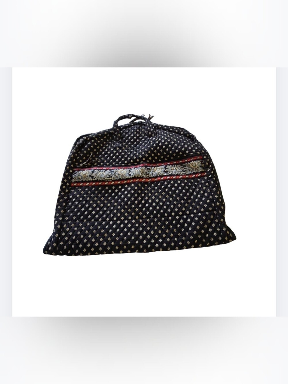 VERA BRADLEY Garment Bag XL Travel  Luggage Cotton Retired Print Black Floral